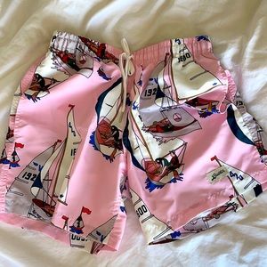 Bather Sailing Pink Swim Trunks XS